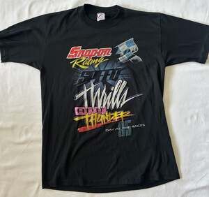 Vintage 1995 Snap-on Racing Speed Thrills and Thunder T-Shirt Black Large